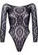 Эротическое боди-бодистокинг Leg Avenue Snap crotch thong back teddy Black M/L