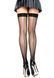 Чулки-сетка со швом Leg Avenue Backseam Thigh Highs Black, one size