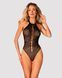 Бодистокинг с крупными ячейками и открытой спиной Obsessive B119 teddy S/M/L, халтер
