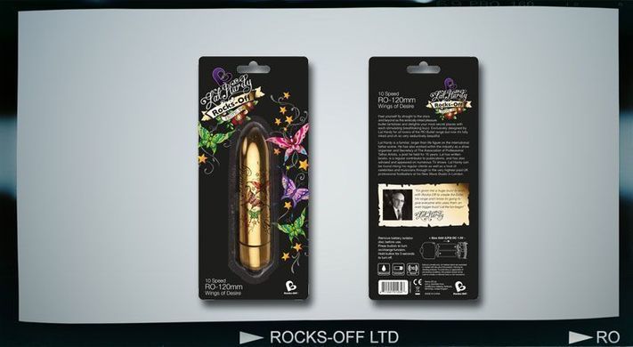 Вибратор Rocks Off RO-120mm TATTOO BulletWings of Desire