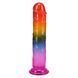 Дилдо Doc Johnson Crystal Jellies - 7.5 Inch Dong - Rainbow
