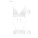 Эластичный топ с кружевом Passion PS001 TOP S, white