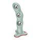 Фалоімітатор Fun Factory BOUNCER Light Green, кульки всередині, ефект вібрації, діаметр 3,9 см
