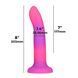 Светящийся в темноте фаллоимитатор ADDICTION Rave 8&Prime; Glow in the Dark Dildo Pink Purple, 20,3 см