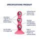 Анальный стимулятор-бусины Satisfyer Triple Ball-R Red