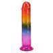 Дилдо Doc Johnson Crystal Jellies - 7.5 Inch Dong - Rainbow