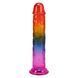Дилдо Doc Johnson Crystal Jellies - 7.5 Inch Dong - Rainbow