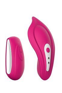 Вібратор у трусики Liebe Panty Vibe Recargable Cerise, нагрів до 39 &deg;C, пульт, трусики S-M в комплекті