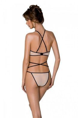 Комплект белья Passion CHIKA SET, XXL/XXXL, cream, топ, трусики
