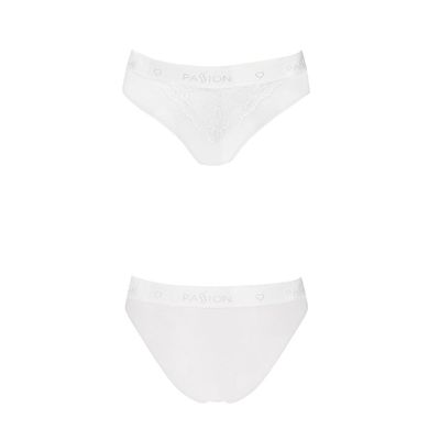 Трусики с широкой резинкой и кружевом Passion PS001 PANTIES white, size M