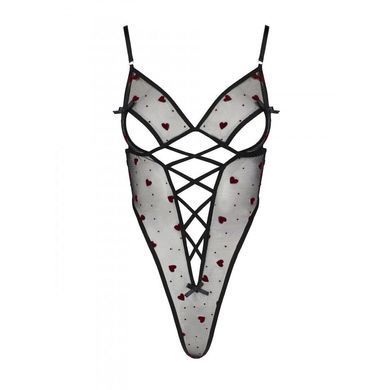 Эротическое боди с рисунком Passion LOVELIA BODY S/M, black