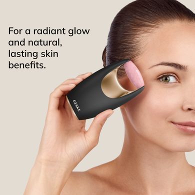 Ролер-масажер для обличчя з рожевим кварцом GESKE SmartAppGuided Rose Quartz Roller 5in1 gray