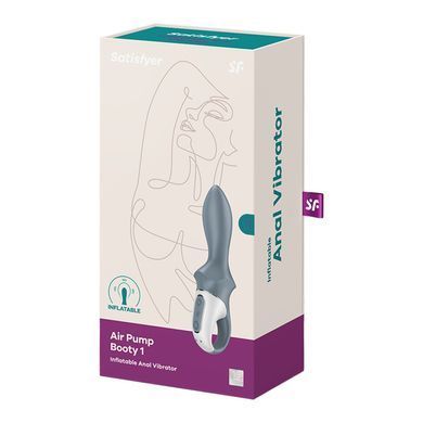 Анальный вибратор Satisfyer Air Pump Booty 1, надувается