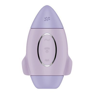 Вакуумный стимулятор с вибрацией Satisfyer Mission Control Violet, 2 независимых мотора