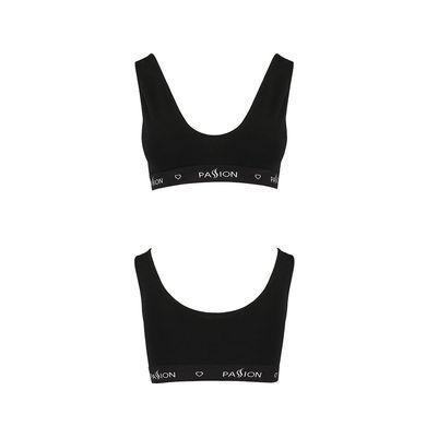 Спортивный топ с широкой резинкой Passion PS004 TOP XL, black
