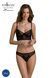 Комплект Passion DROSERA SET black, L/XL, сітка+мереживо, бюстьє та трусики танга