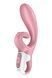 Смарт вібратор-кролик Satisfyer Hug Me Pink, 2 мотори, діаметр 4,2см, широка кліторальна частина
