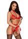 Комплект Kissable Bondage Kiss Set Red S/M