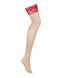 Панчохи під пояс із широким мереживом Obsessive Lacelove stockings M/L