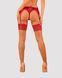 Панчохи під пояс із широким мереживом Obsessive Lacelove stockings M/L