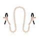 Зажимы для сосков с жемчужной цепочкой Rosy Gold - Nipple Clamps Pearls