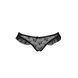Трусики з оборками Passion Exclusive DONIA THONG L/XL, black