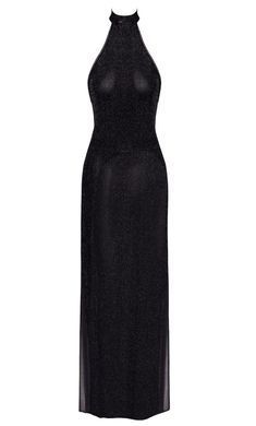 Платье Noir Handmade F372 Onyx Twin-slit Long dress XL