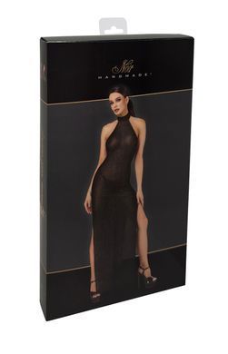 Платье Noir Handmade F372 Onyx Twin-slit Long dress XL
