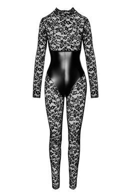 Комбинезон Noir Handmade F299 Enigma, XL, кружево, длинный рукав, имитация корсета, доступ