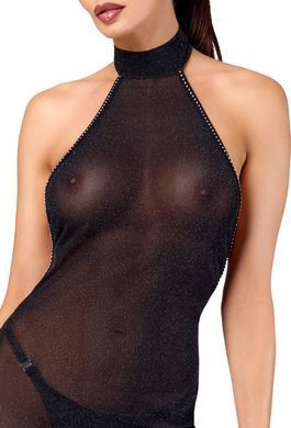 Платье Noir Handmade F372 Onyx Twin-slit Long dress XL