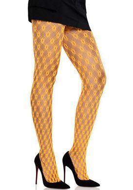Колготки Leg Avenue Eyelet Net Tights Neon Orange One Size