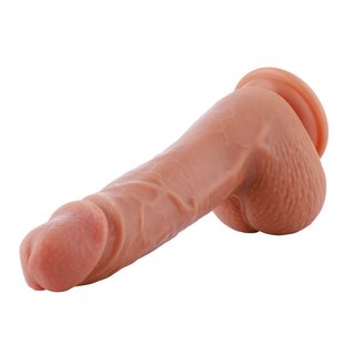 Ультрареалистичный фаллоимитатор для секс-машин Hismith 8.3″ 2-layers Silicone Flesh Dildo, двухслой