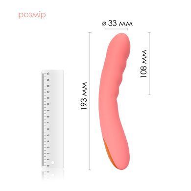Смарт-вибратор с пульсацией Svakom Ava Neo Peach Pink, 15 режимов работы, водонепроницаемый