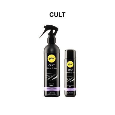 Спрей для ухода за одеждой из резины и латекса pjur Cult Ultra Shine 250 мл, придает блеск