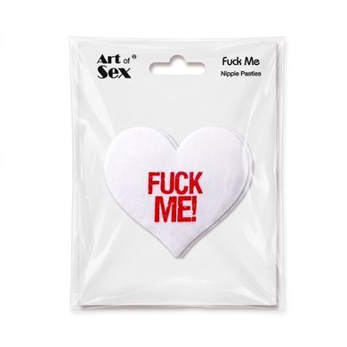 Пестис-сердечки Art of Sex - Fuck me, белый