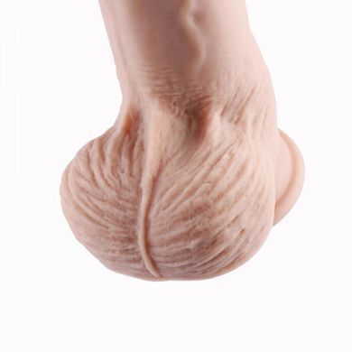 Фаллоимитатор 11.8&Prime; с вибрацией для секс-машин Hismith Silicone Dildo with Vibe, KlicLok, пульт ДУ