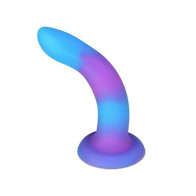 Светящийся в темноте фаллоимитатор ADDICTION Rave 8&Prime; Glow in the Dark Dildo Blue Purple, 20,3 см