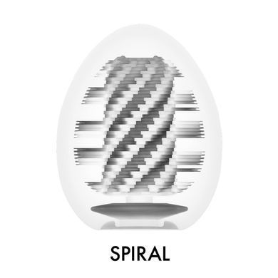 Мастурбатор-яйцо Tenga Egg Spiral, плотный TPE, пробник лубриканта 5 мл