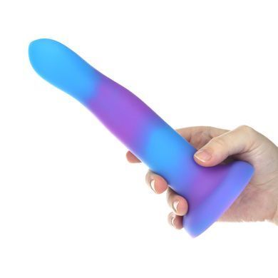Светящийся в темноте фаллоимитатор ADDICTION Rave 8&Prime; Glow in the Dark Dildo Blue Purple, 20,3 см
