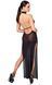 Платье Noir Handmade F372 Onyx Twin-slit Long dress XL