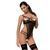 Боди монокини с открытой грудью VALERY BODY black S/M - Passion Exclusive