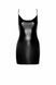 Платье Noir Handmade F307 Mirage, 3XL, black, мини, под латекс, открытая спина, декор из стразов