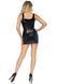Виниловое мини-платье на шнуровке Leg Avenue Vinyl lace up mini dress L