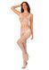 Сетчатый бодистокинг с имитацией топа и шорт Obsessive Bodystocking G330 XL/XXL, white, с доступом
