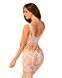 Сетчатый бодистокинг с имитацией топа и шорт Obsessive Bodystocking G330 XL/XXL, white, с доступом