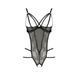 Боди монокини с открытой грудью VALERY BODY black S/M - Passion Exclusive