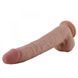 Фаллоимитатор 11.8&Prime; с вибрацией для секс-машин Hismith Silicone Dildo with Vibe, KlicLok, пульт ДУ
