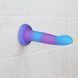 Светящийся в темноте фаллоимитатор ADDICTION Rave 8&Prime; Glow in the Dark Dildo Blue Purple, 20,3 см
