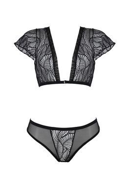 Комплект Passion LEAFA BIKINI black S/M - ECO Passion