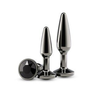 Набор анальных пробок NS Novelties Rear Assets - Tapered Trainer Kit - Gunmetal - Black